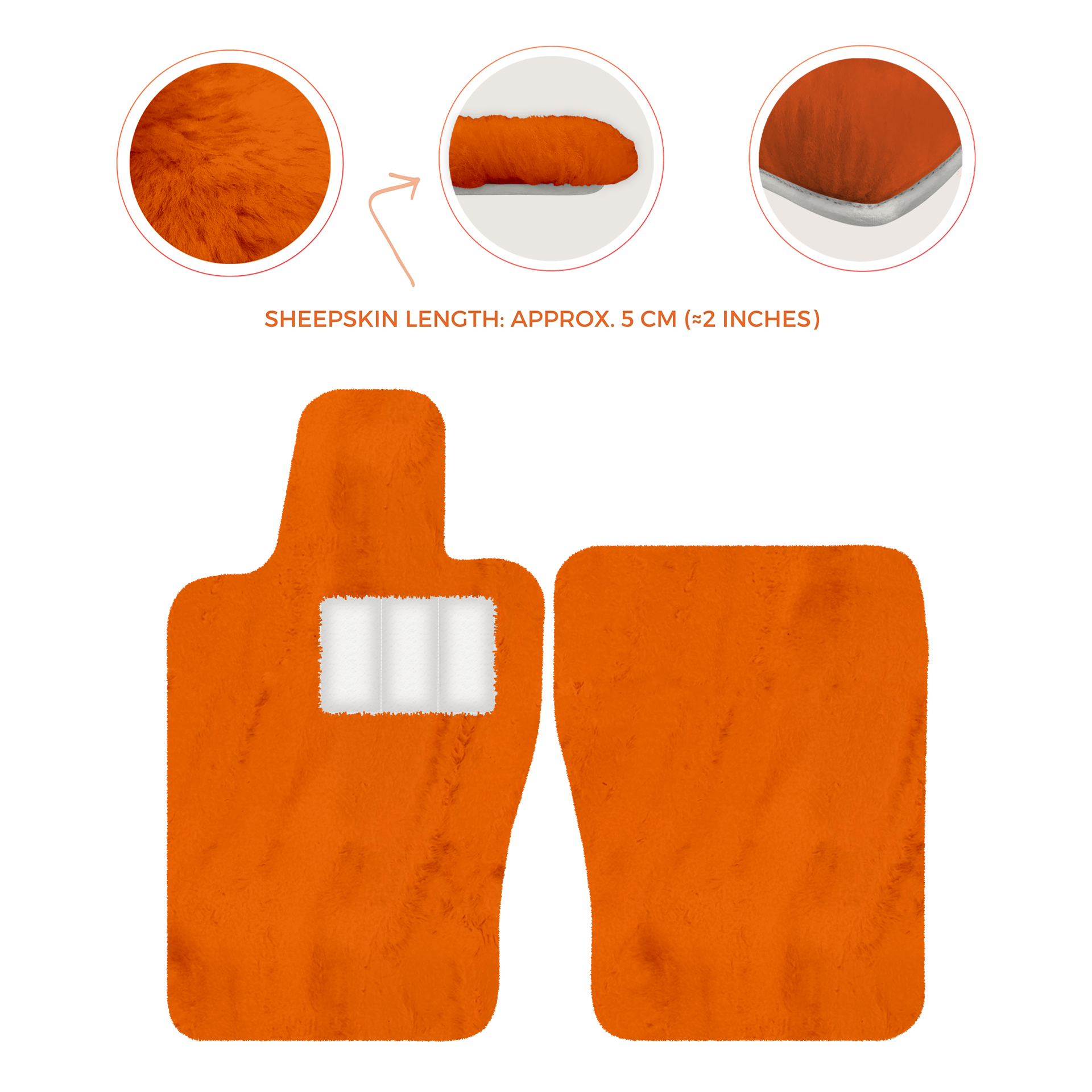 Premium Sheepskin Floor Mats for Aston Martin V8 Vantage (2019-2025)