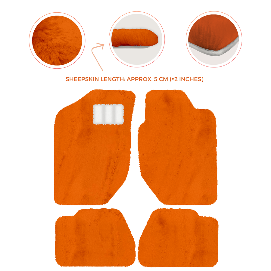 Luxury Sheepskin Floor Mats for Land Rover Discovery Sport (2015-2019)