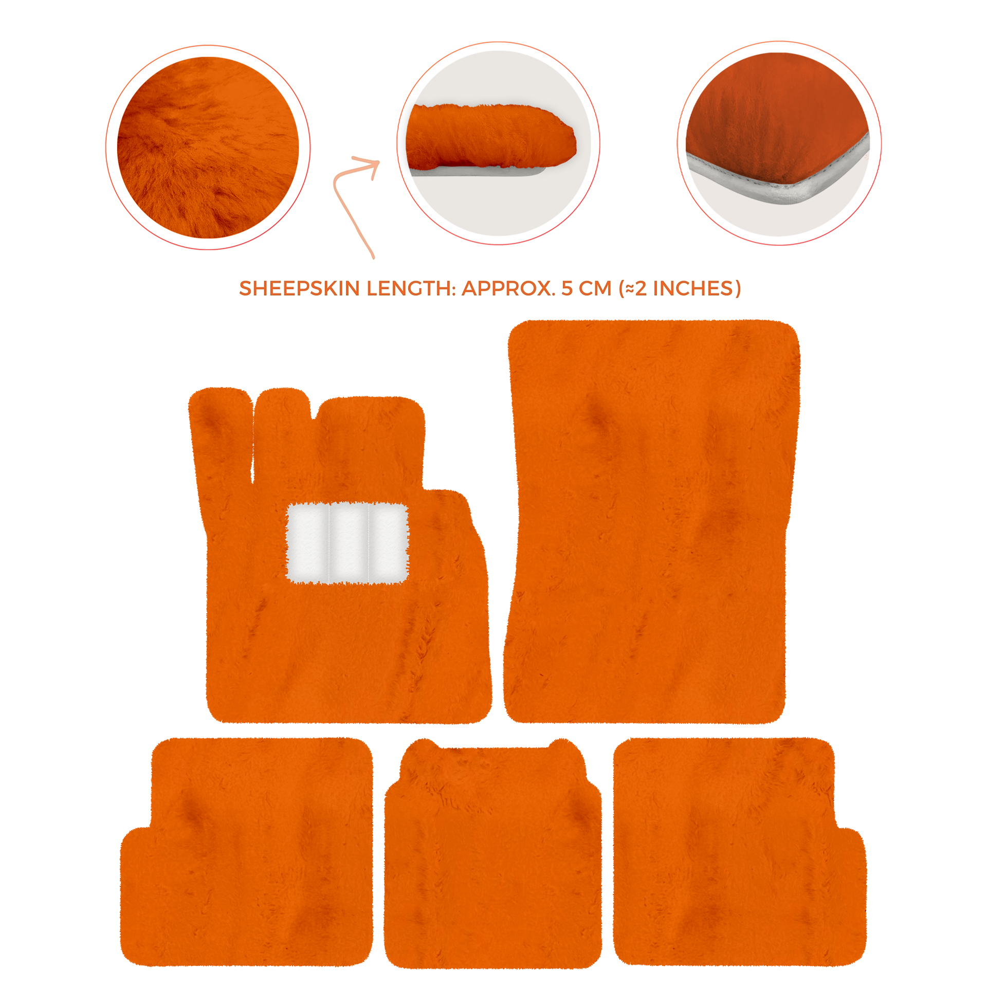 Premium Sheepskin Floor Mats for Ferrari 296 GTS (2022-2025)