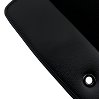 Black Floor Mats for Chrysler 300C (2004-2011) with Leather | AutoWin