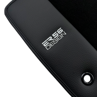 ER56 Design Black Floor Mats for Jeep Cherokee KJ (2002-2007) with Leather