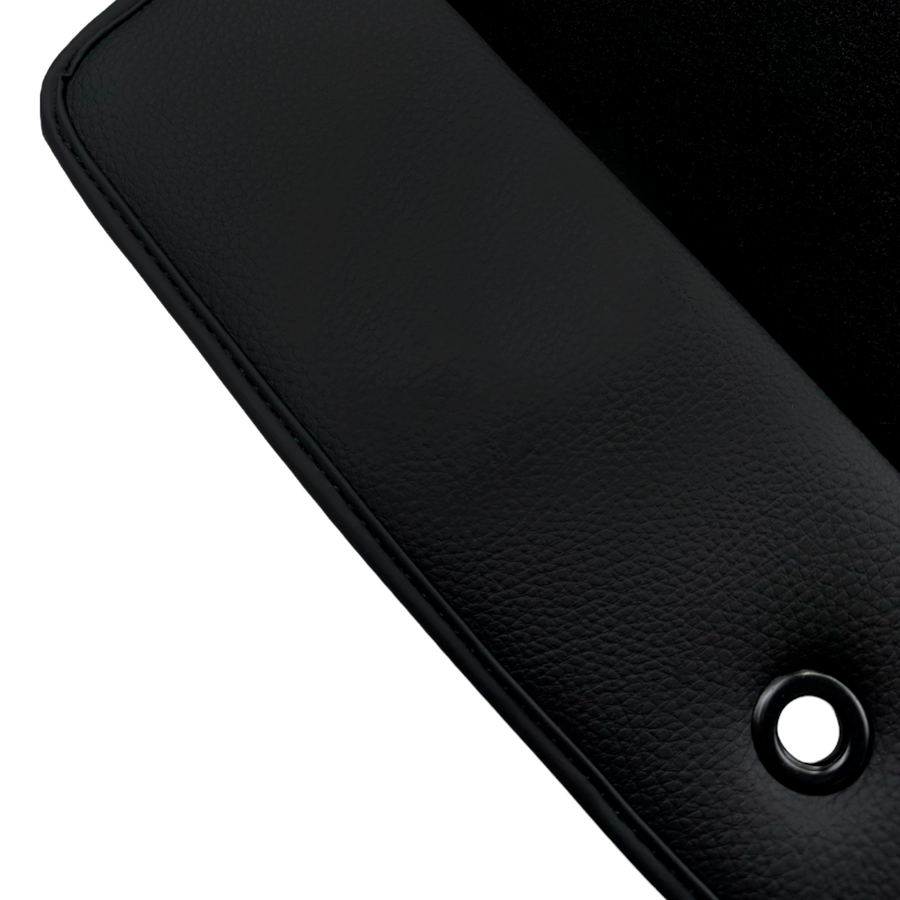 Black Floor Mats for Chrysler PT Cruiser (2001-2010) with Leather | AutoWin