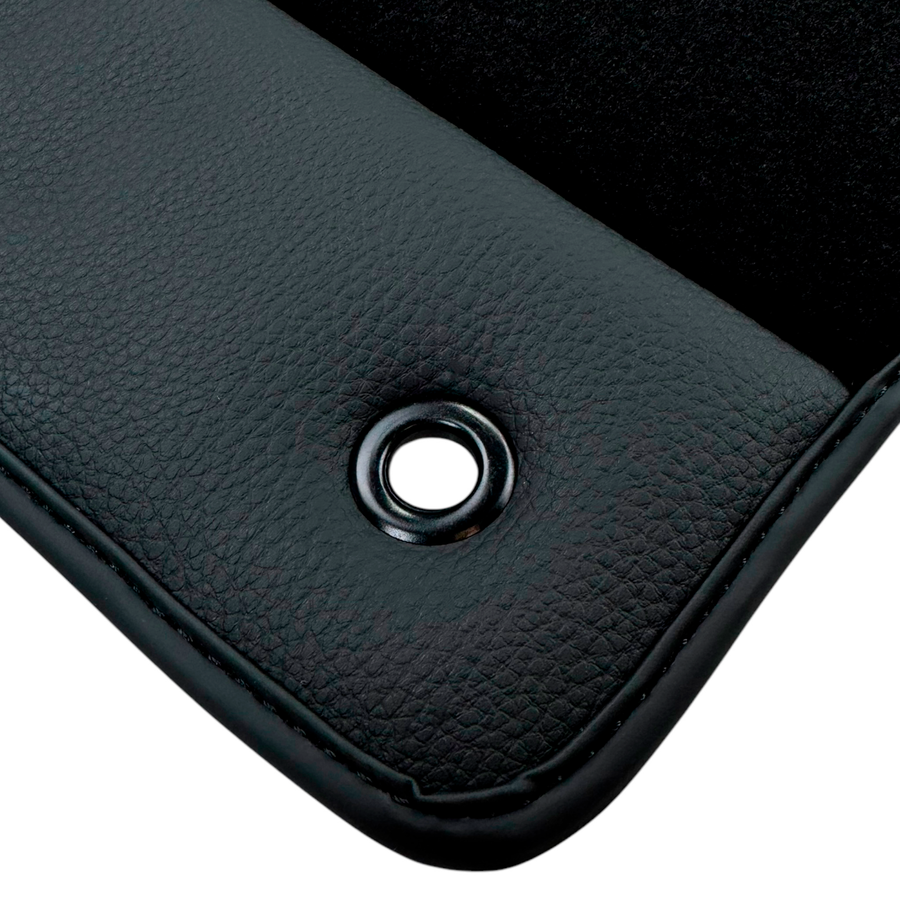 Black Floor Mats for Chrysler PT Cruiser (2001-2010) with Leather | AutoWin