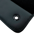 Black Floor Mats for Jeep Grand Cherokee WK (2005-2010) with Leather | AutoWin