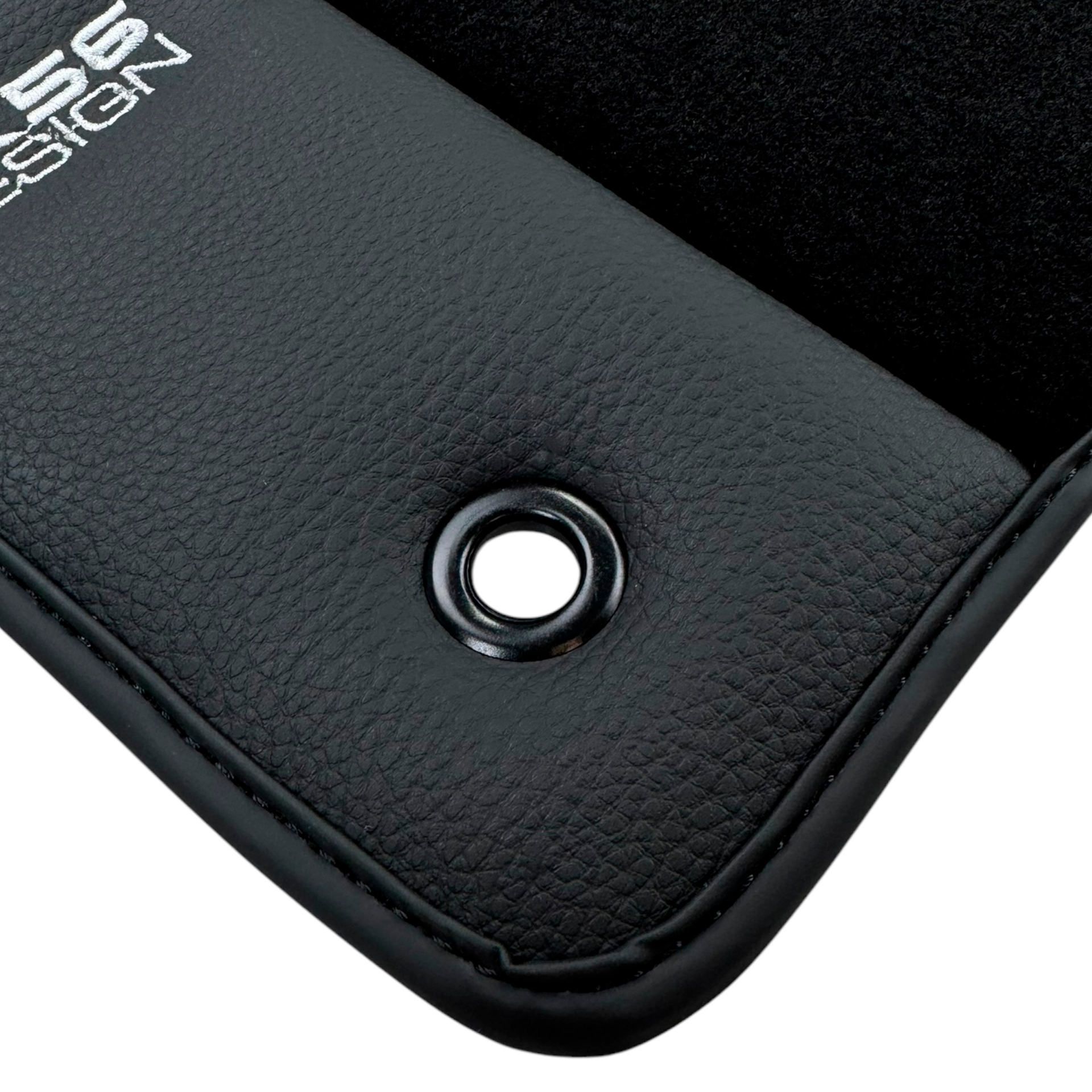 ER56 Design Black Floor Mats for Chevrolet Captiva 5-door SUV (2006-2024) with Leather