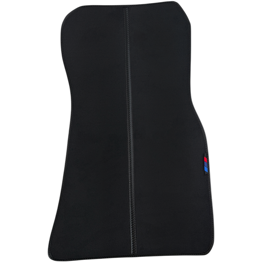 Customizable Carbon Fiber Detailing Black Floor Mats for BMW iX (2022-2024)