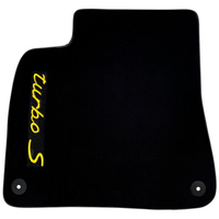 Black Floor Mats for Porsche Cayenne (2018-2023) Turbo S