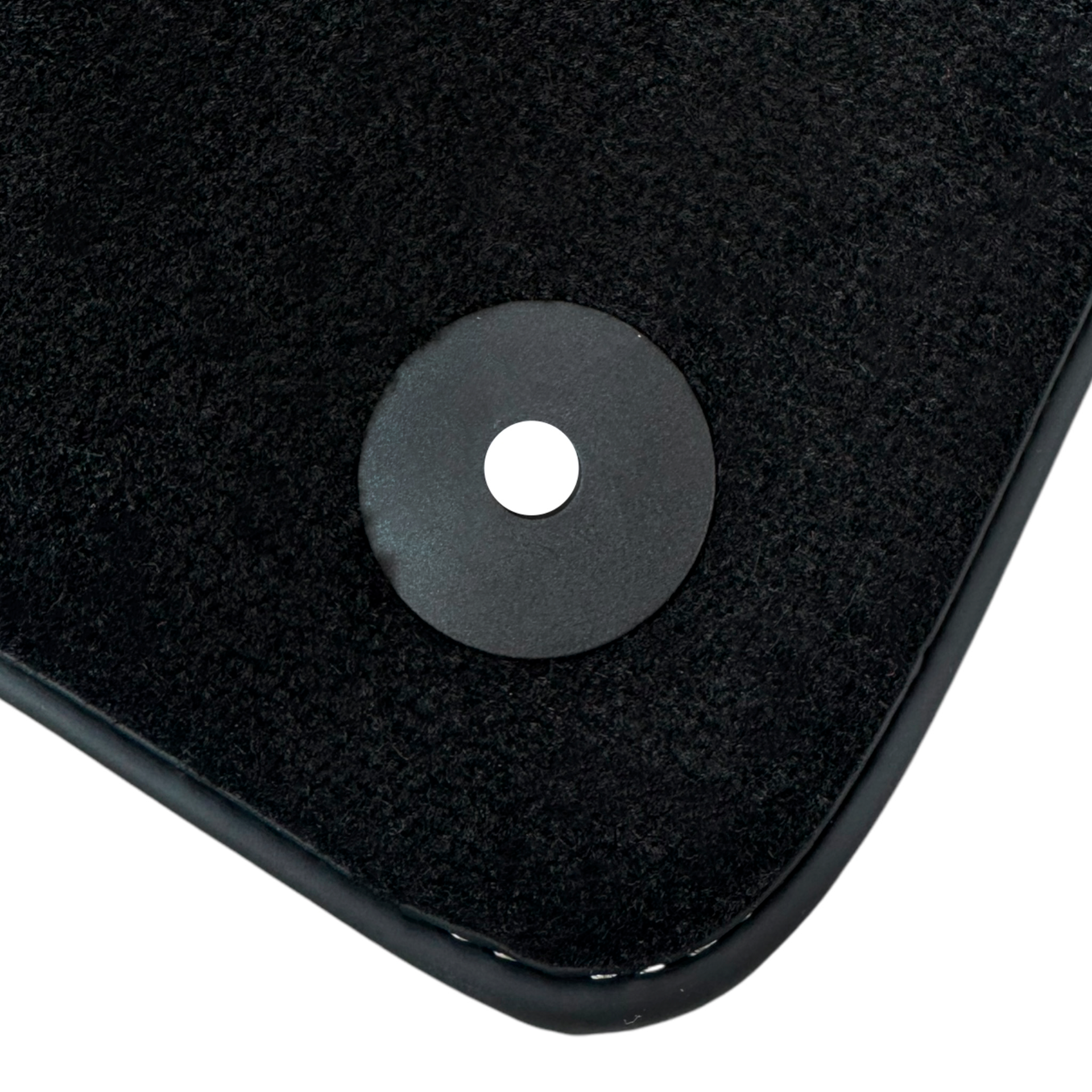 Black Floor Mats for Lamborghini Aventador SVJ with Alcantara Leather