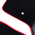 Customizable Black Floor Mats for Range Rover Sport (2013-2022) with Carbon Fiber | Red Trim