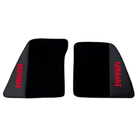 Black Floor Mats for Ferrari 296 GTS (2022-2024) with Leather | Red Logo