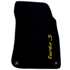 Black Floor Mats for Porsche Cayenne (2018-2023) Turbo S
