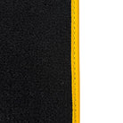 Black Leather Floor Mats for Ferrari SF90 Stradale (2019-2024) with Symmetrical Hex Pattern