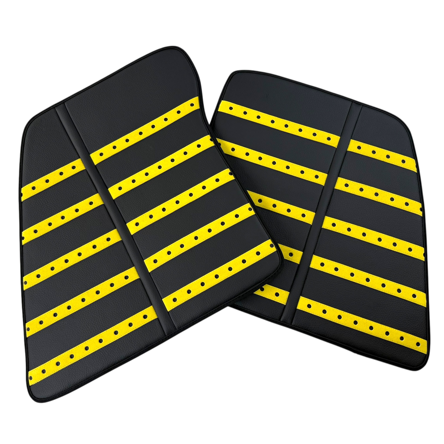 Premium Gray Leather Floor Mats for Ferrari SF90 Stradale (2019-2024)