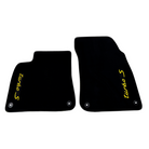 Black Floor Mats for Porsche Cayenne (2018-2023) Turbo S