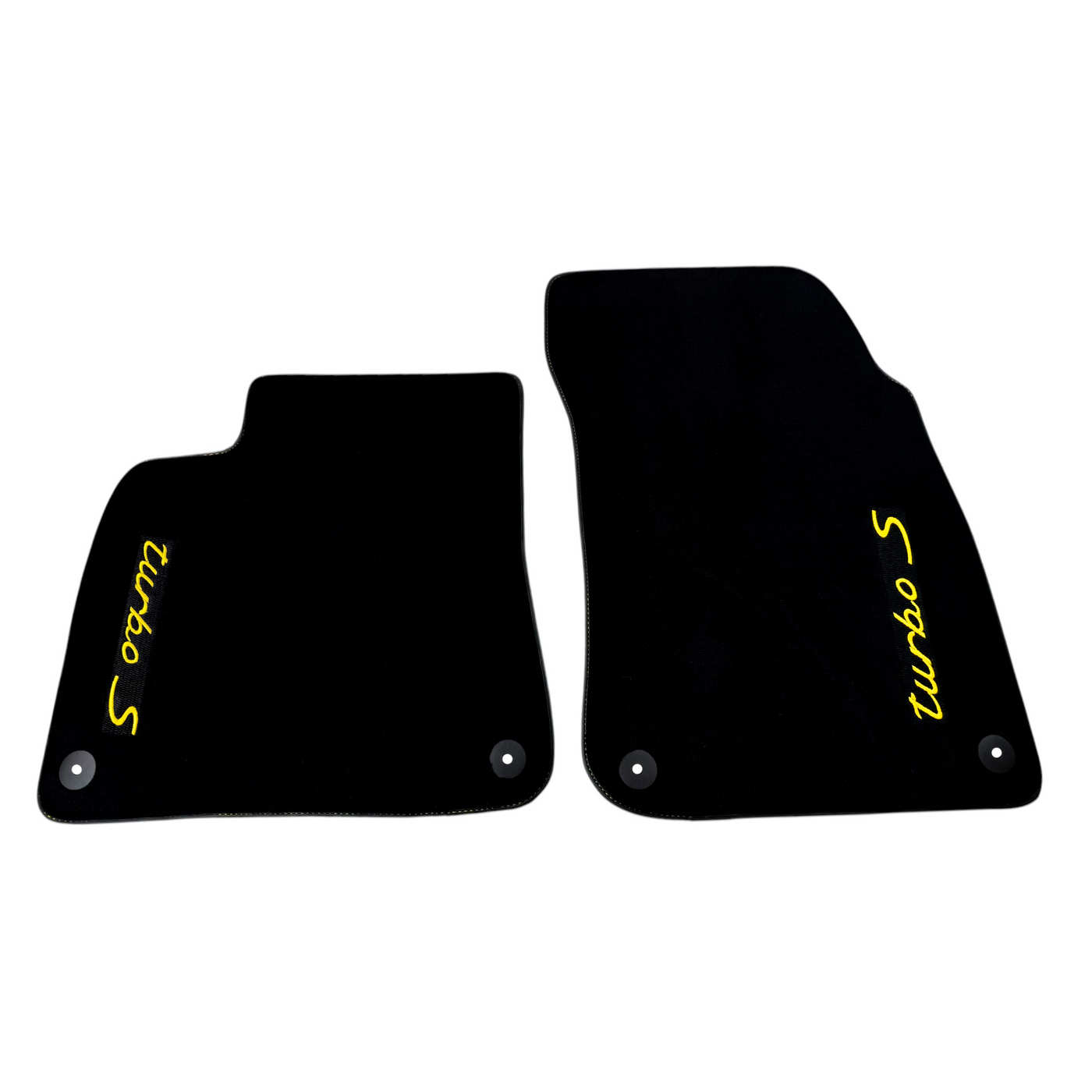 Black Floor Mats for Porsche Cayenne (2018-2023) Turbo S
