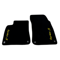 Black Floor Mats for Porsche Cayenne (2018-2023) Turbo S