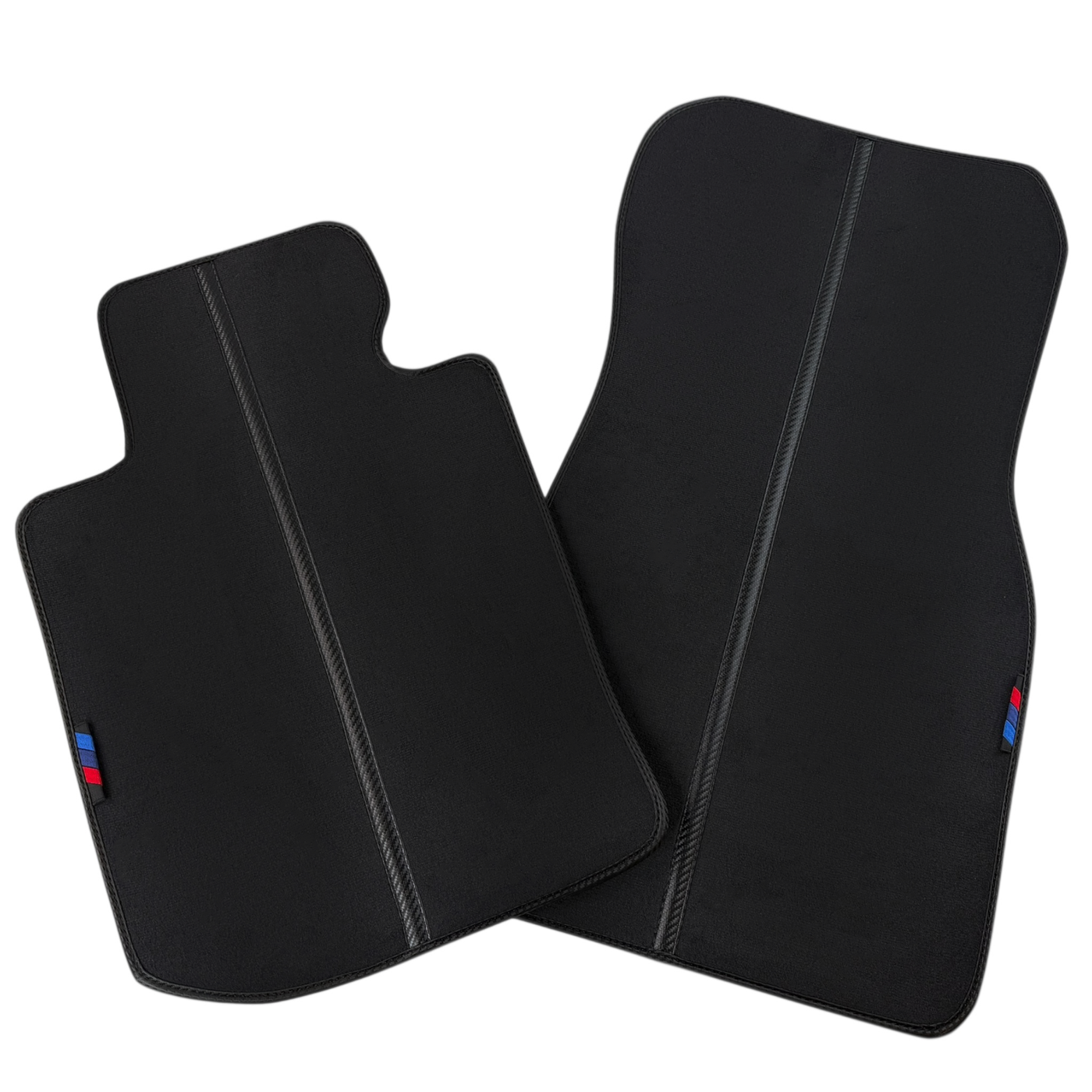 Customizable Carbon Fiber Detailing Black Floor Mats for BMW iX (2022-2024)