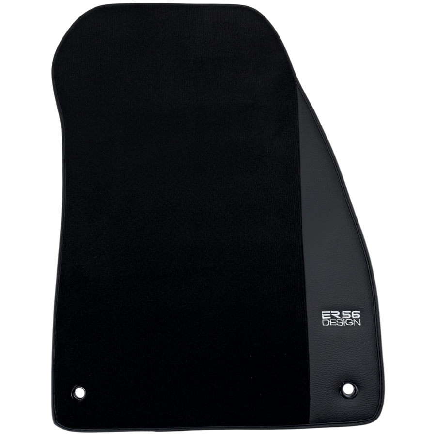 ER56 Design Black Floor Mats for Lincoln MKZ (2006-2020) with Leather
