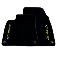 Black Floor Mats for Porsche Cayenne (2018-2023) Turbo S