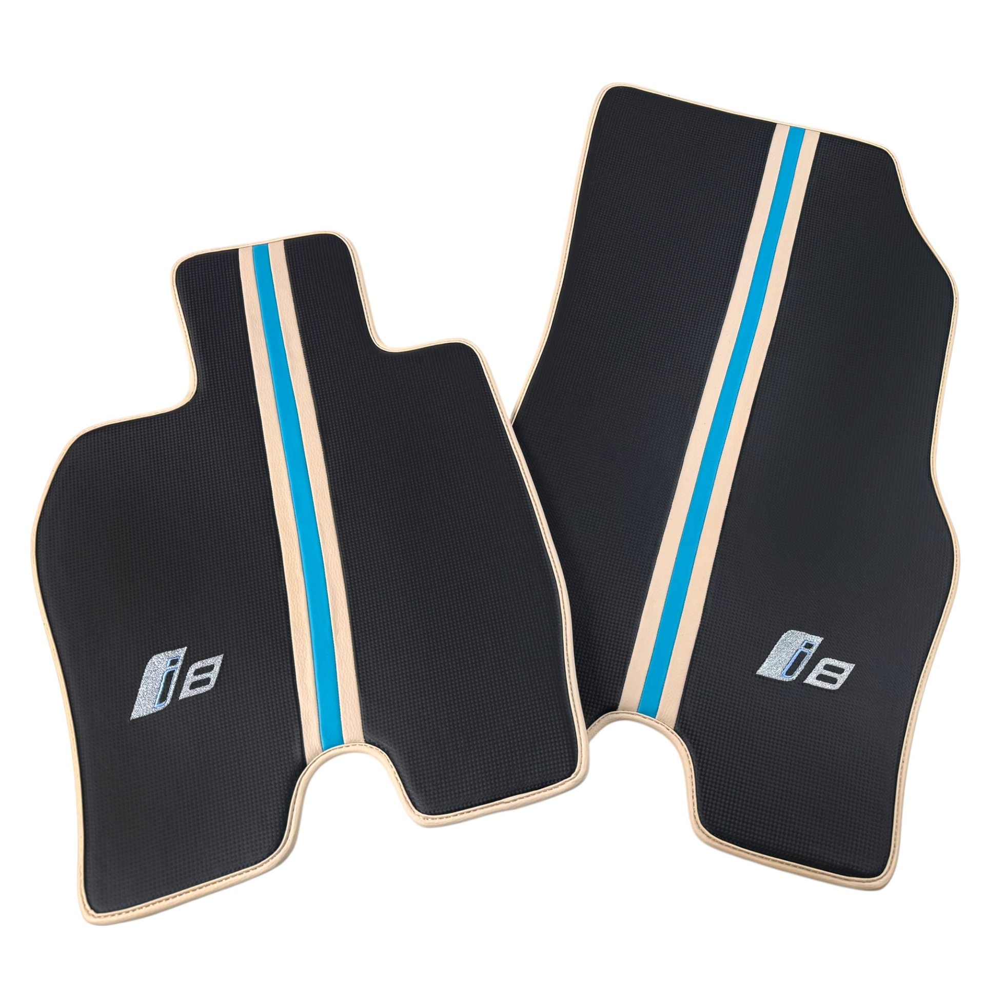 سجاد سيارات جلدية قابلة للتخصيص بنمط سداسي لسيارة بي إم دبليو i8 Series l12 I15 - AutoWin