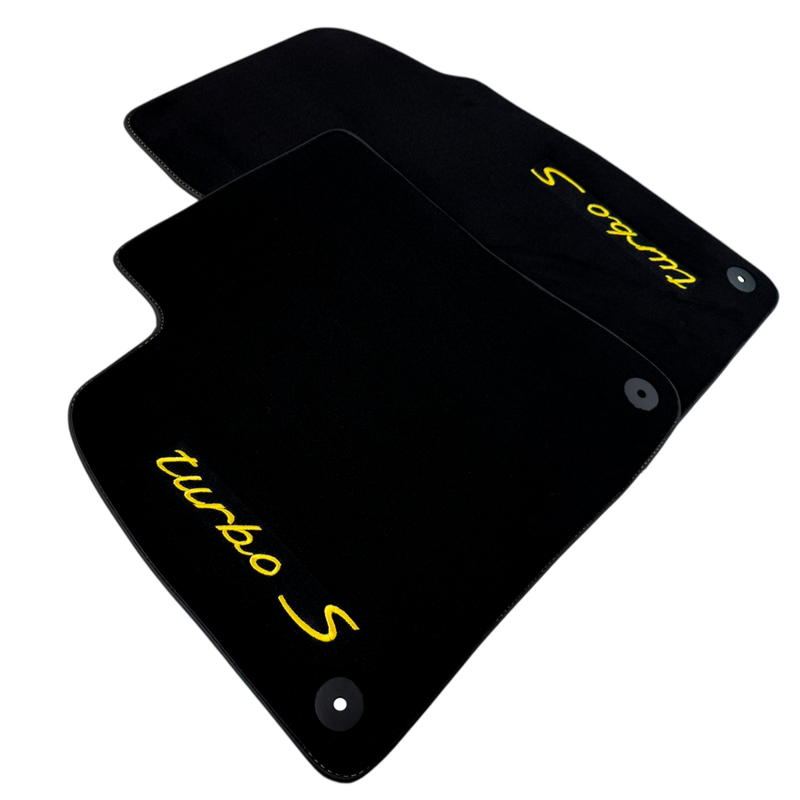 Black Floor Mats for Porsche Cayenne (2018-2023) Turbo S