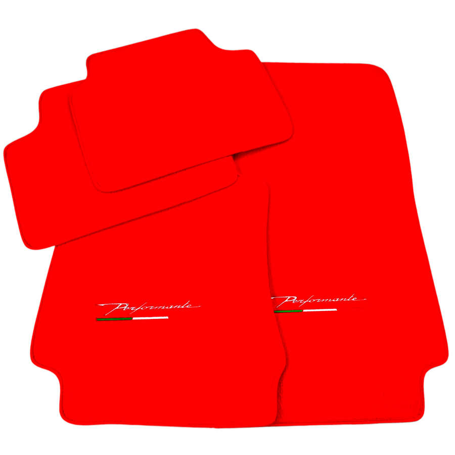 Red Floor Mats for Alfa Romeo Giulia Performante (1962-1978)