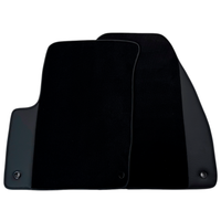 Black Floor Mats for Chevrolet Aveo T300 (2012-2020) with Leather | AutoWin