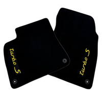 Black Floor Mats for Porsche Cayenne (2018-2023) Turbo S