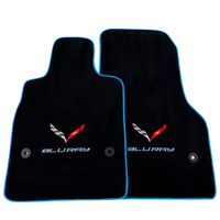 Black Floor Mats for Chevrolet Corvette C8 (2020-2024)