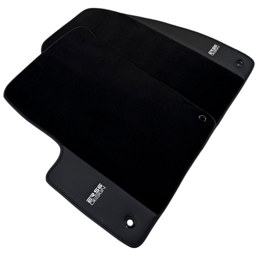 ER56 Design Black Floor Mats for Lincoln MKZ (2006-2020) with Leather