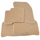 Beige Floor Mats for Lincoln MKX (2015-2018) SUV by AutoWin
