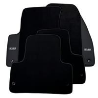 ER56 Design Black Floor Mats for Lincoln Zephyr (1936-1940) Sedan with Leather