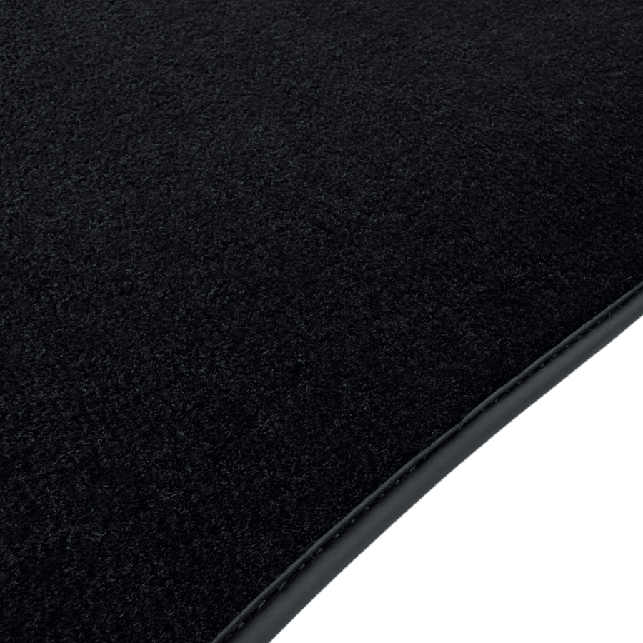 Black Floor Mats for Jaguar XE (2015-2019) with Leather - AutoWin