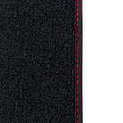 Lamborghini Aventador Carbon Leather Floor Mats with Green Stitching