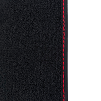 Lamborghini Aventador Carbon Leather Floor Mats with Green Stitching