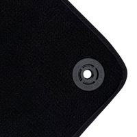 Black Car Floor Mats for Lamborghini Urus (2018-2026) with Floral Skull Design Borders