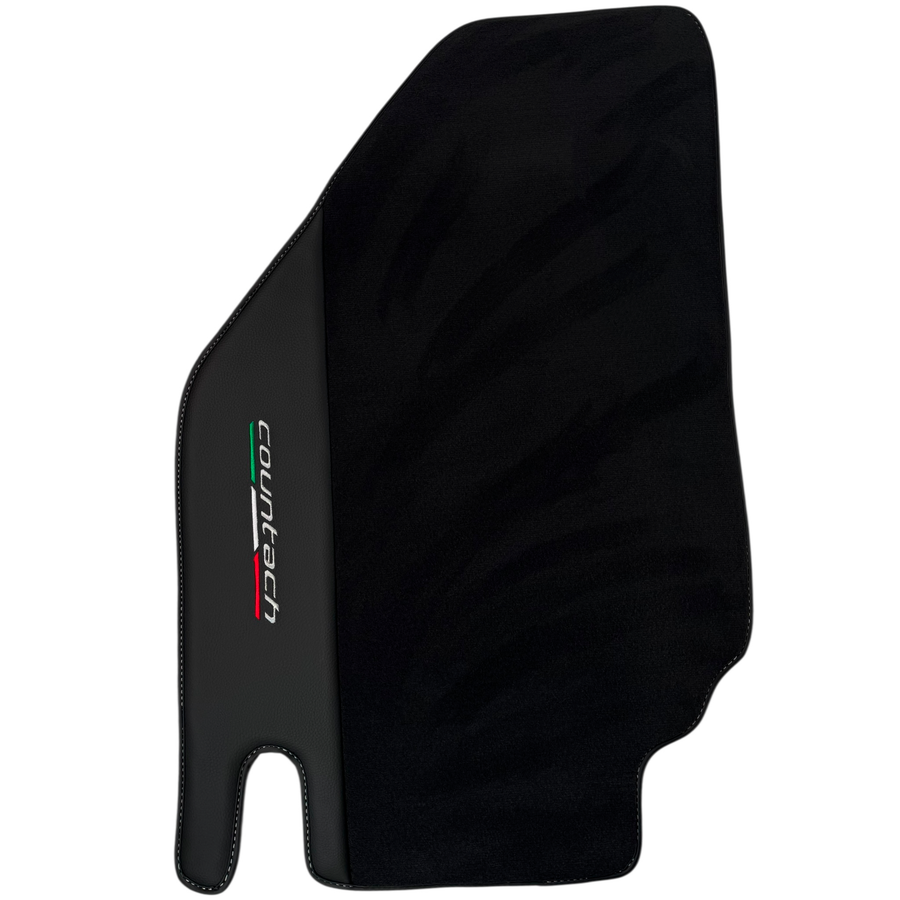 Premium Black Leather Floor Mats for Lamborghini Diablo (1990-2001)
