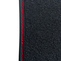 Red Floor Mats for Alfa Romeo Giulia Performante (1962-1978) with Leather