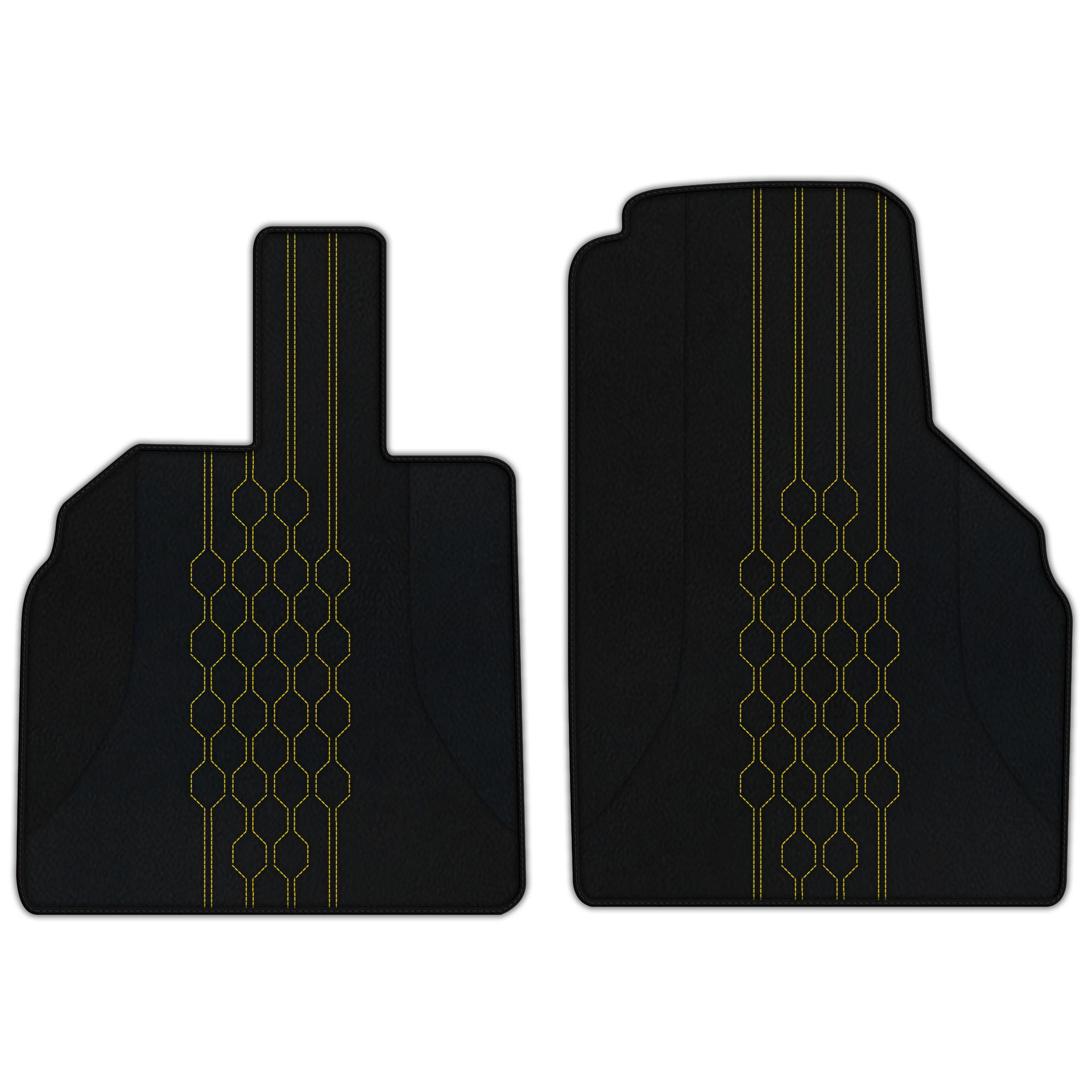 Customizable Leather Floor Mats with AW19 Pattern for Lamborghini Aventador (2012-2022) - AutoWin