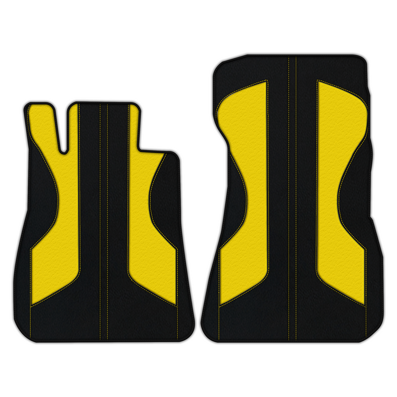 Customizable Leather Floor Mats with Pattern ER56 V2 Edition for Mercedes Benz AMG GT 2-Door Coupe (2014-2025)
