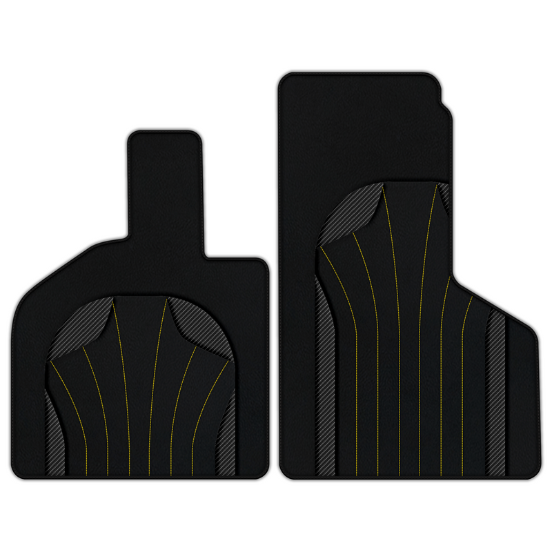 Customizable Leather Floor Mats with AW38 Pattern for Lamborghini Huracan EVO (2019-2024)