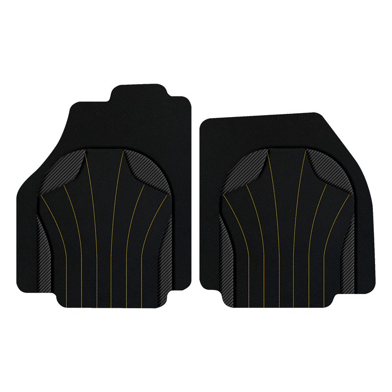 Customizable Leather Floor Mats with AW38 Pattern for Ferrari F8 Tributo (2019-2023)