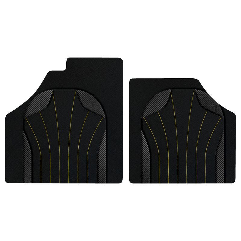 Customizable Leather Floor Mats with AW38 Pattern for Ferrari Enzo (2002-2004)