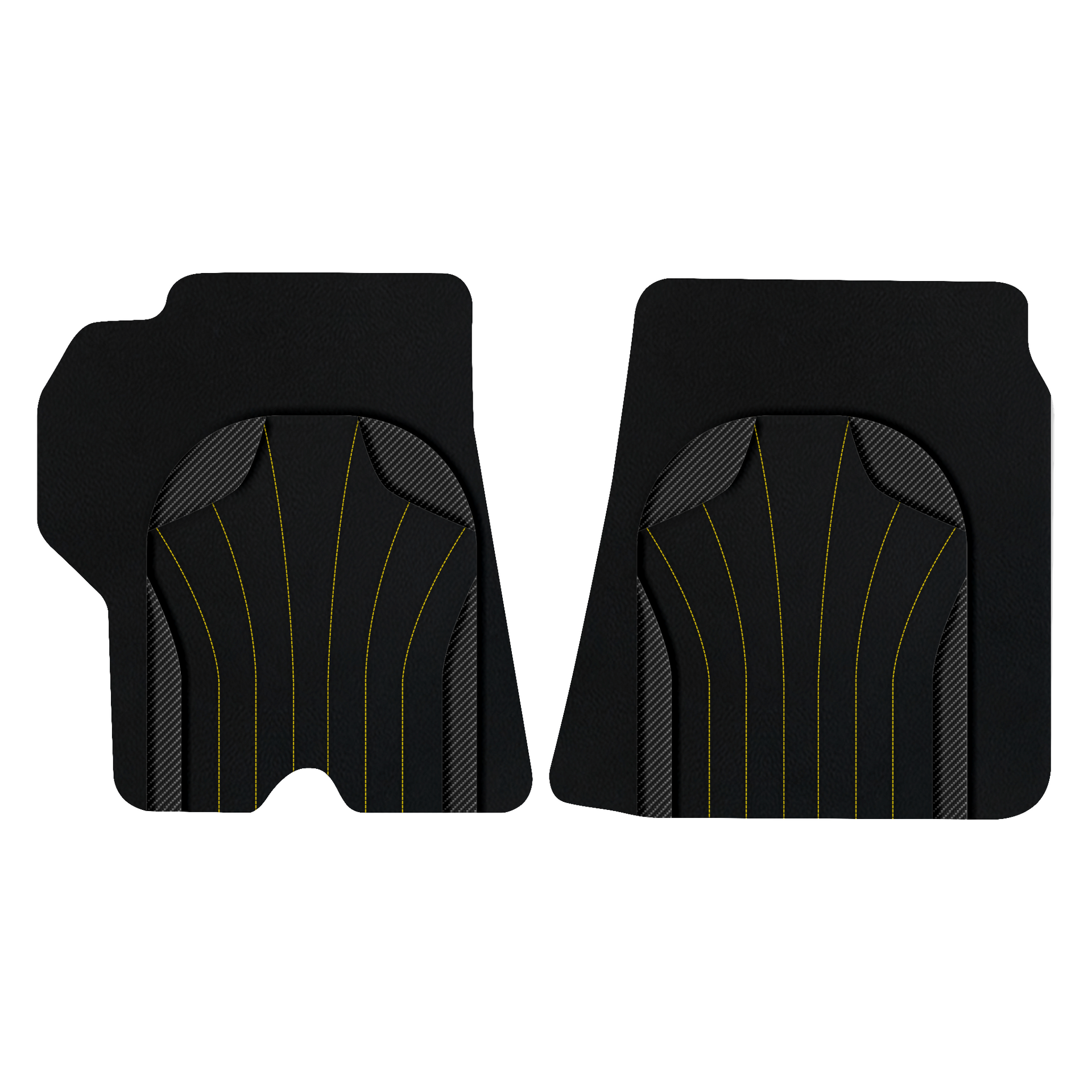 Custom Leather Floor Mats with AW23 Pattern for Ferrari 550 Maranello
