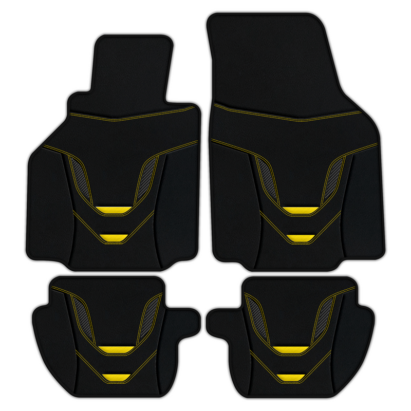 Customizable Leather Floor Mats with AW46 Pattern for Porsche 911 - 996 (1998-2004)