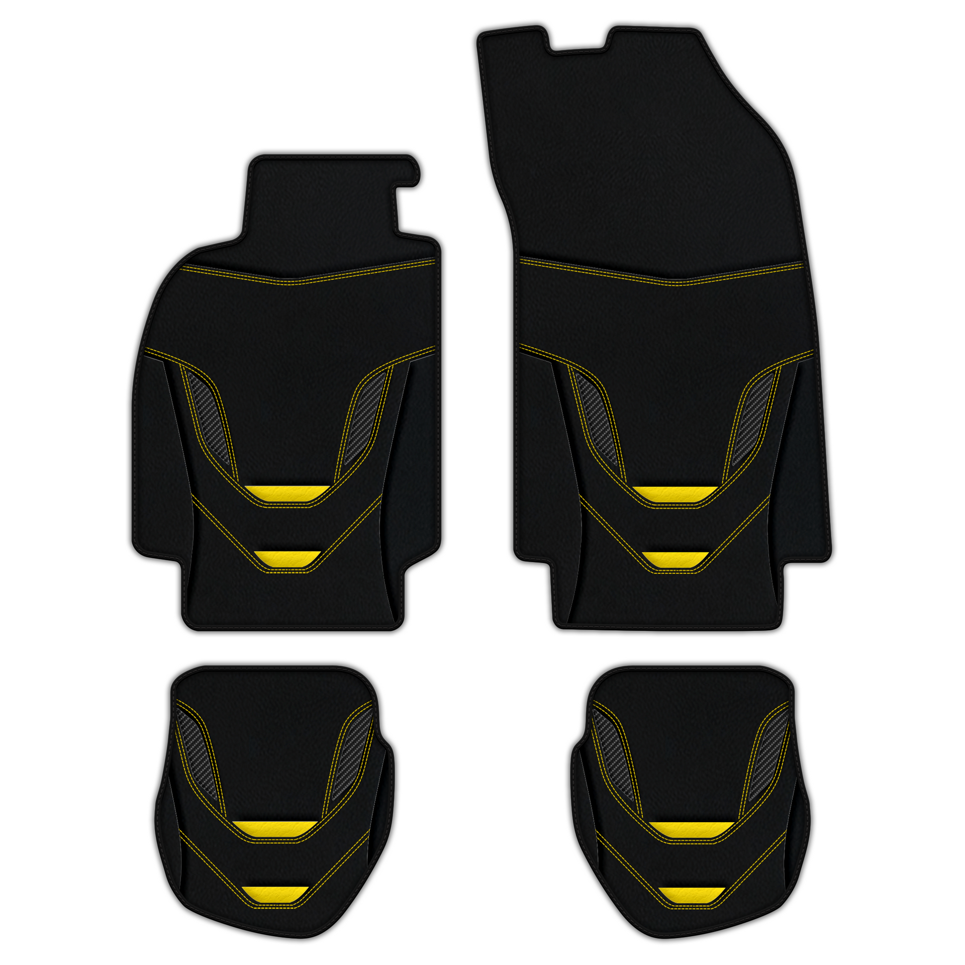 Customizable Leather Floor Mats for Porsche 911 - AW38 Pattern