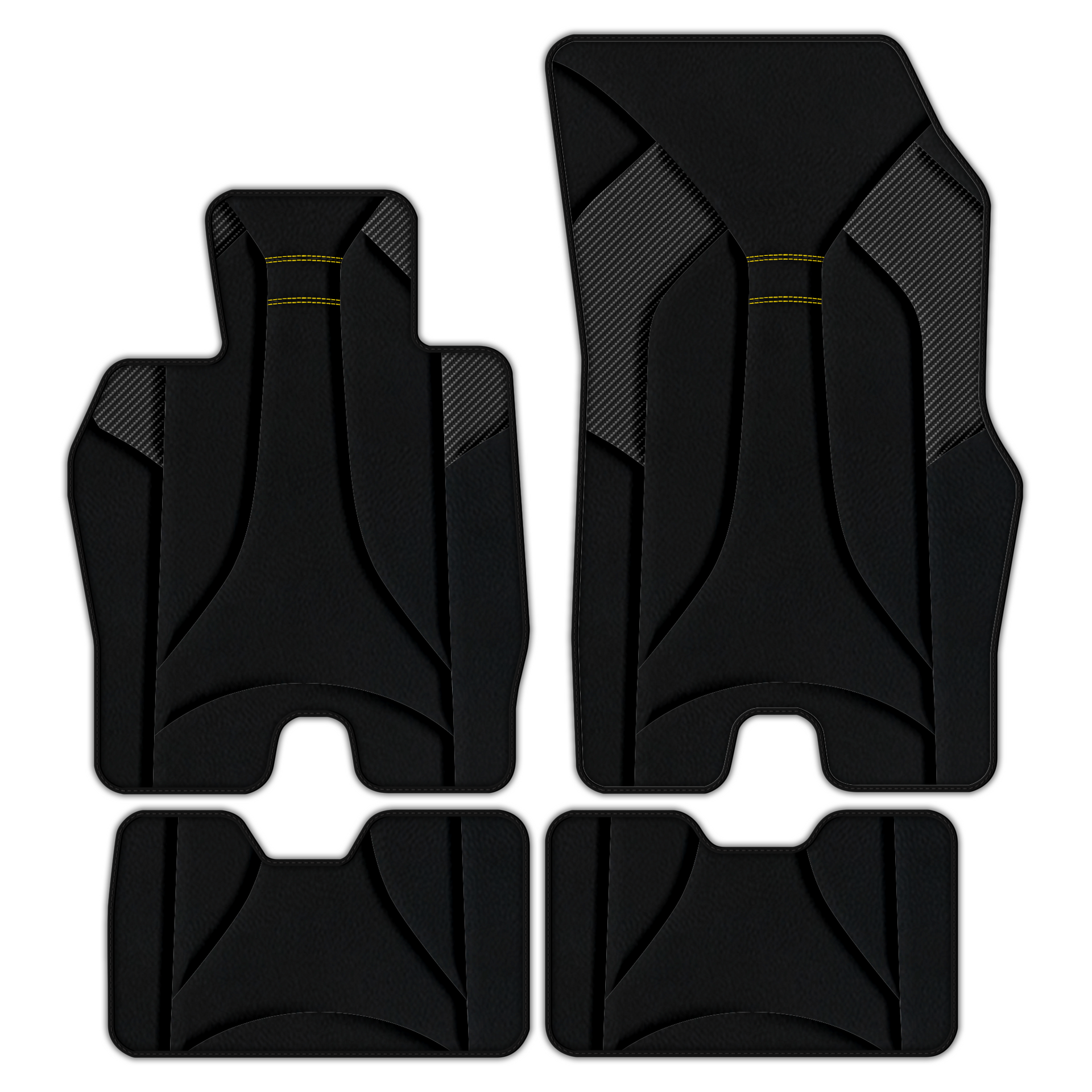 Premium Customizable Leather Floor Mats with AW45 Pattern fo