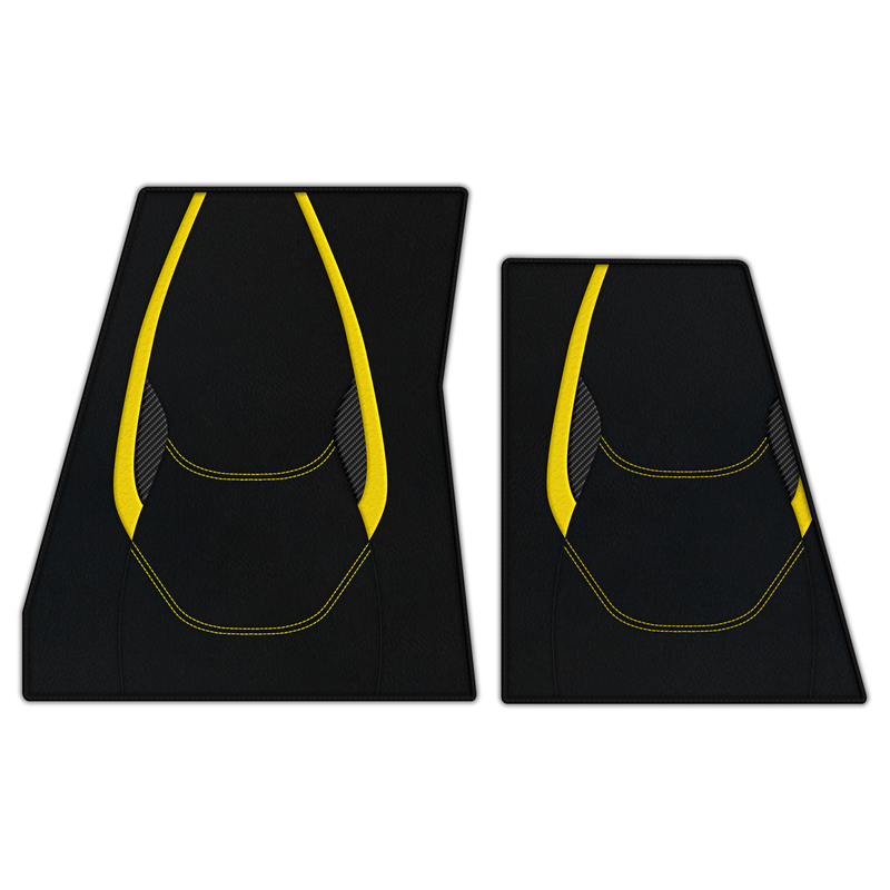 Customizable Leather Floor Mats with AW23 Pattern for Ferrari F80 (2025–2026)