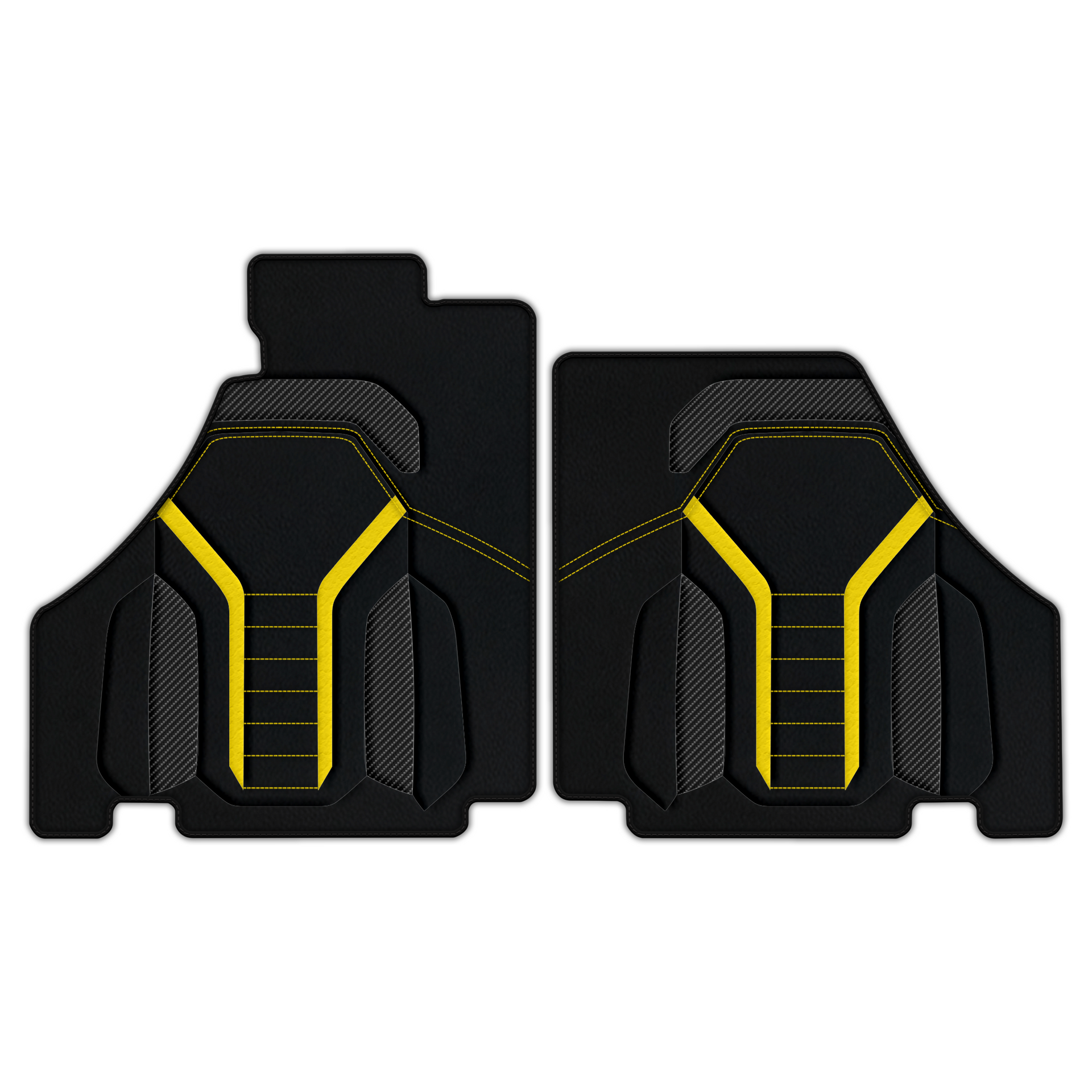 Customizable Floor Mats From Carpet With Leather for Ferrari 360 (1999-2005)