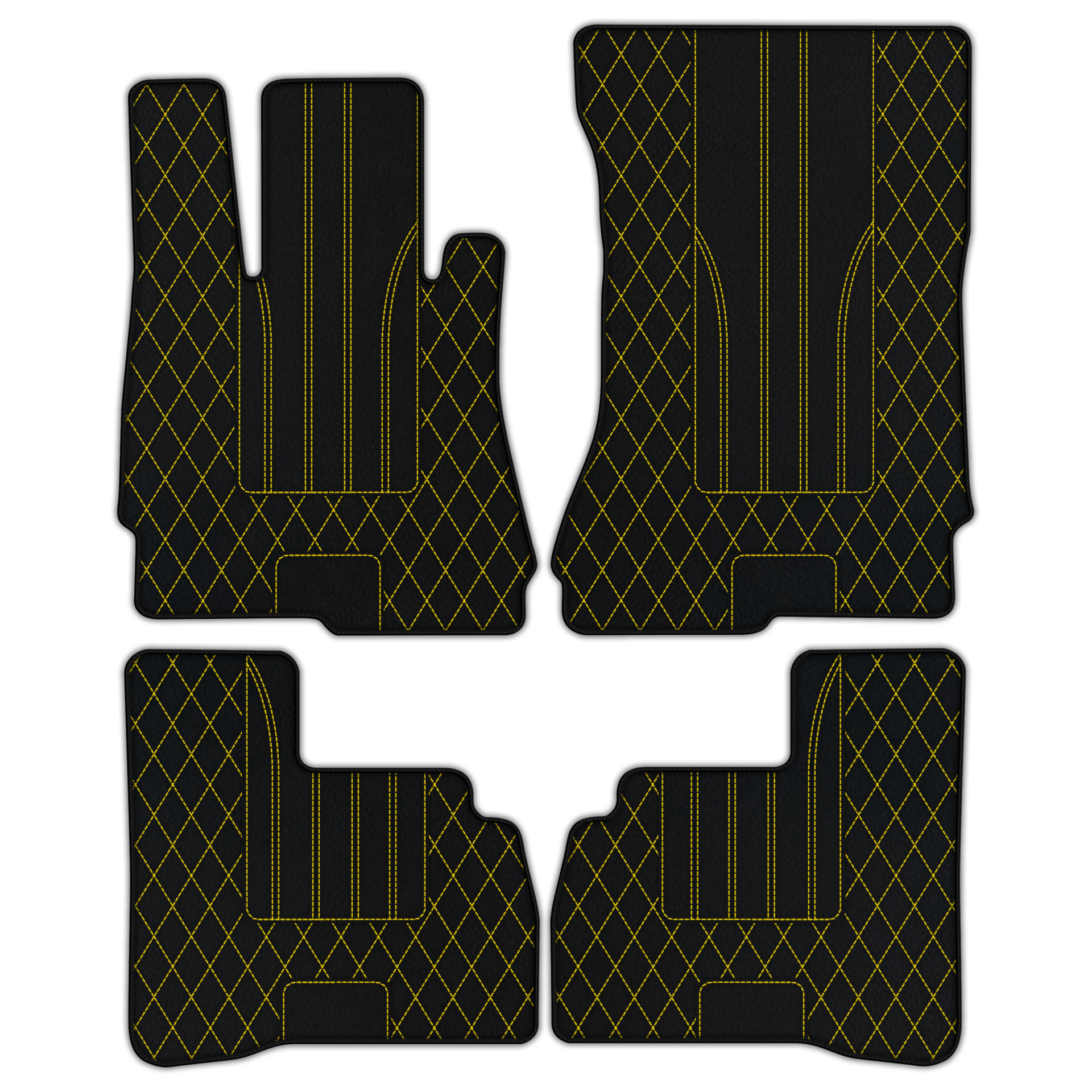 Customizable Leather Floor Mats with AW14 Pattern for Mercedes Benz S-Class W222 (2013-2020) Short Wheelbase - AutoWin